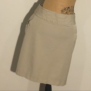 Banana Republic NWOT sz 12 khaki/tan midi pencil skirt